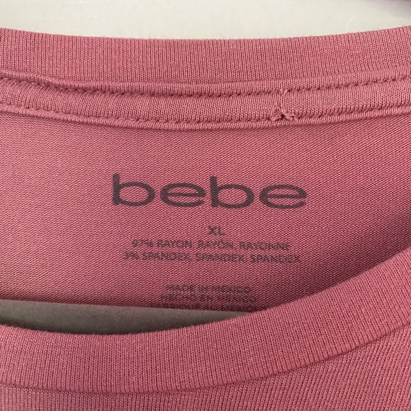 Y2K VTG retro Bebe long sleeve top sparkle blouse - Picture 5 of 13